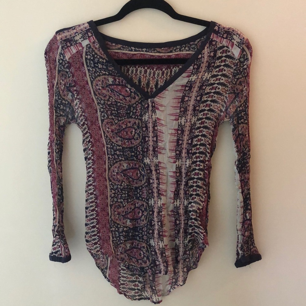 Lucky Brand sheer shirt